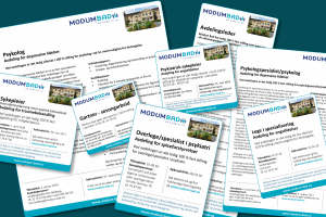 Ledige stillinger ved Modum Bad. Psykolog, psykologspesialist, sykepleier, overlege, lis-lege