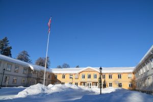 Modum Bad hovedbygning. Foto.