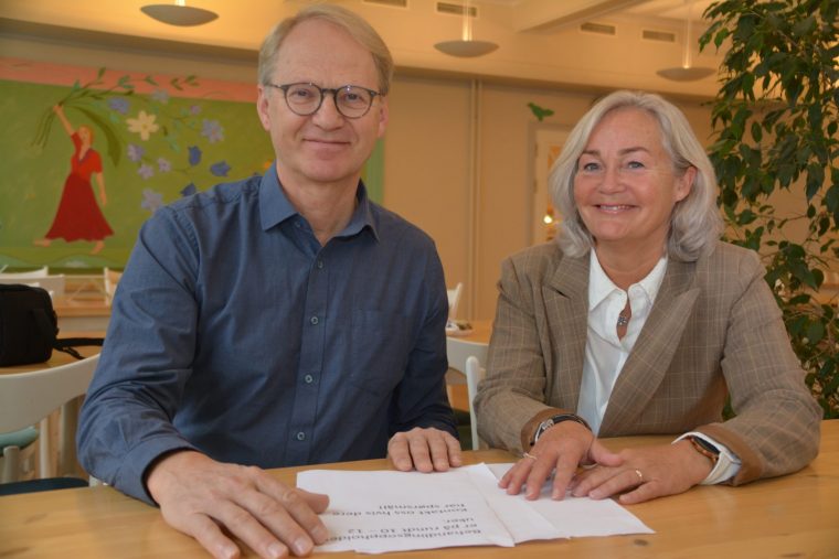 Avdelingslederne Johan Dahl og Mariane Skakstad